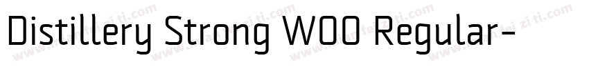 Distillery Strong W00 Regular字体转换
